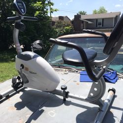 Exercise, stationary bike