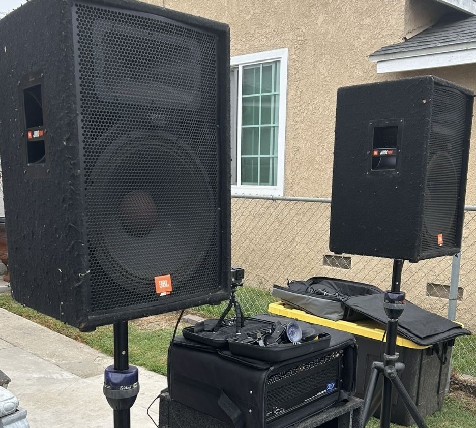 Complete Professional DJ Equipment Systems QSC JBL Peavey Ultimate $385 Firm.