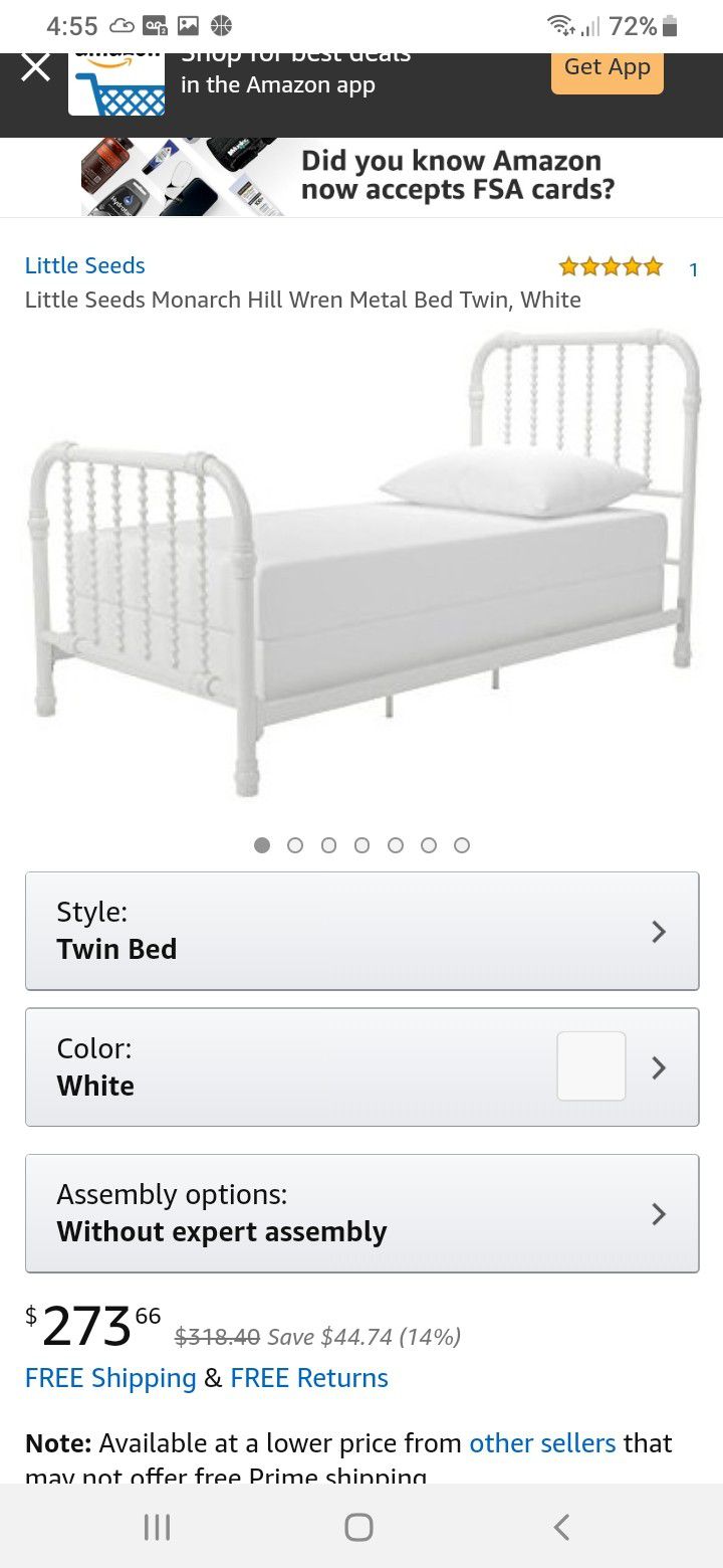 New twin sizes bed frame mattress not included