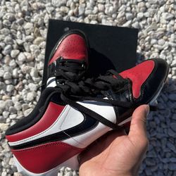 Jordan 1 Bred Toe Cleat