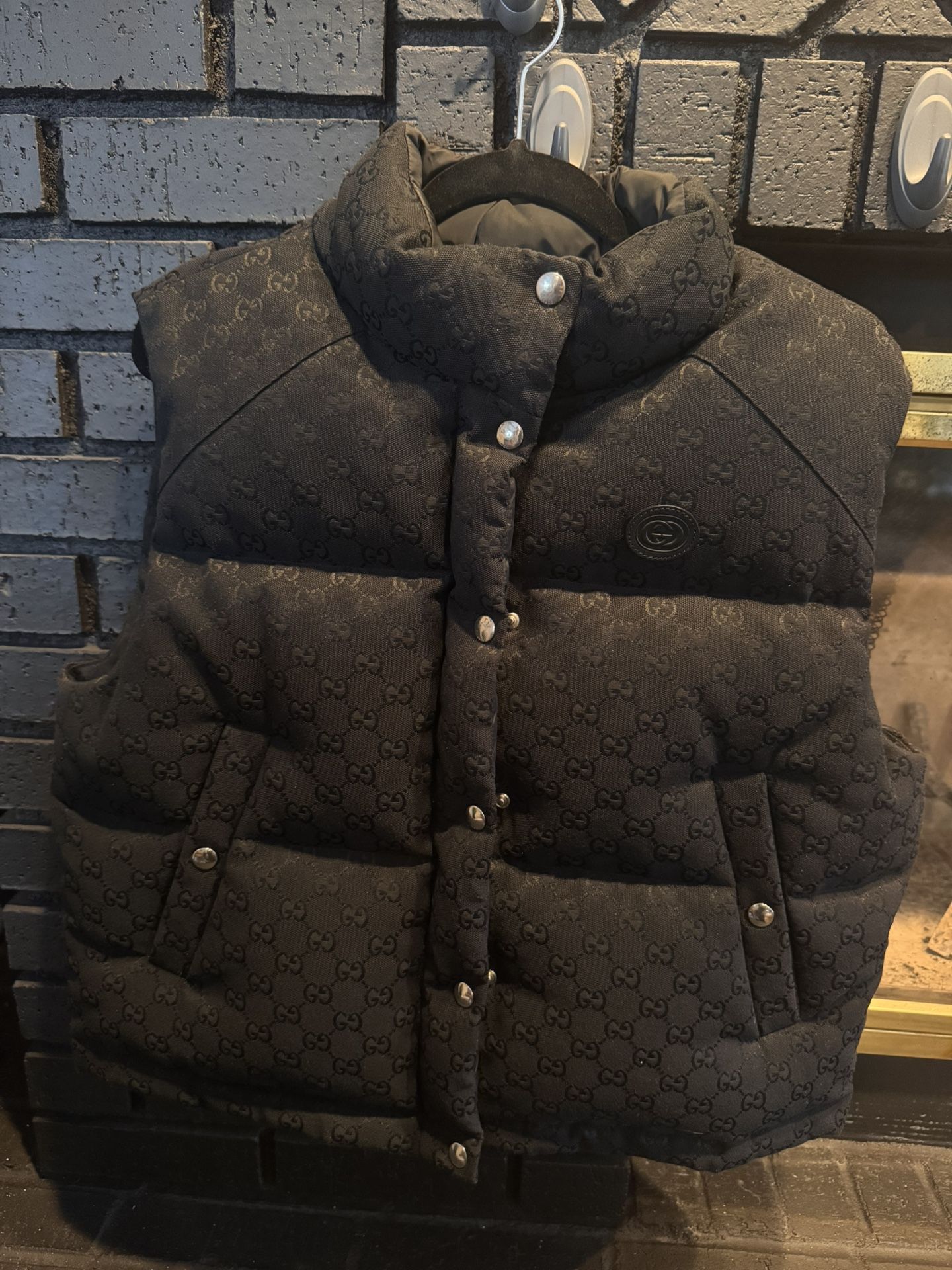 ALL BLACK GUCCI GG Cotton Canvas Puffer