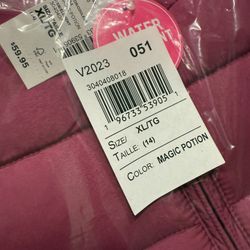 New Pink Puffer Hooded Jacket From Children’s Place Size 14