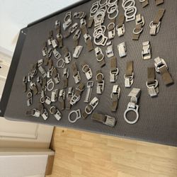 Aluminum Vintage Hooks /rings For Backpack Or Repurpose 