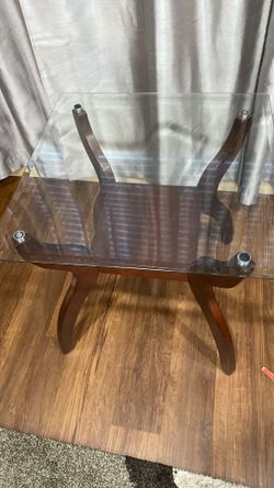 2 Glass End Tables 