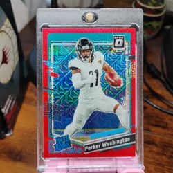 Parker Washington Red Optic choice Rookie