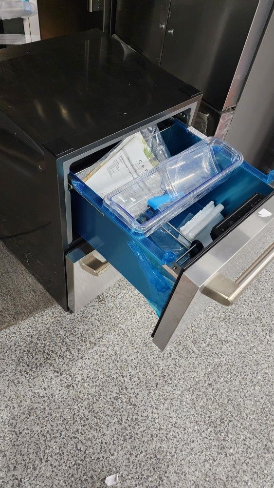 Ge Cafe Brand New 24 Inch 2 Drawer Refrigerator