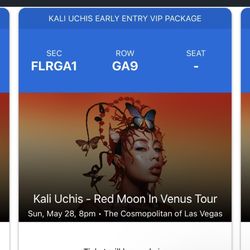 Kali uchis Las Vegas Floor
