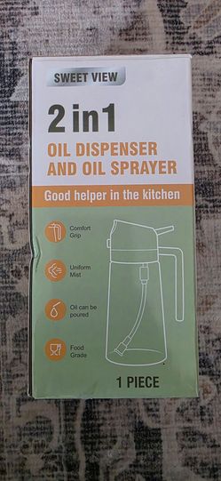 2 in 1 oil dispenser and oil sprayer