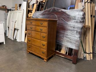 Tall Wood Chest of Drawers