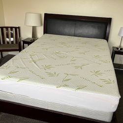 Queen Bed With Temperpedic Mattress $200