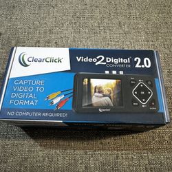 ClearClick Video to Digital Converter 2.0 Second Generation VHS Camcorder Tapes