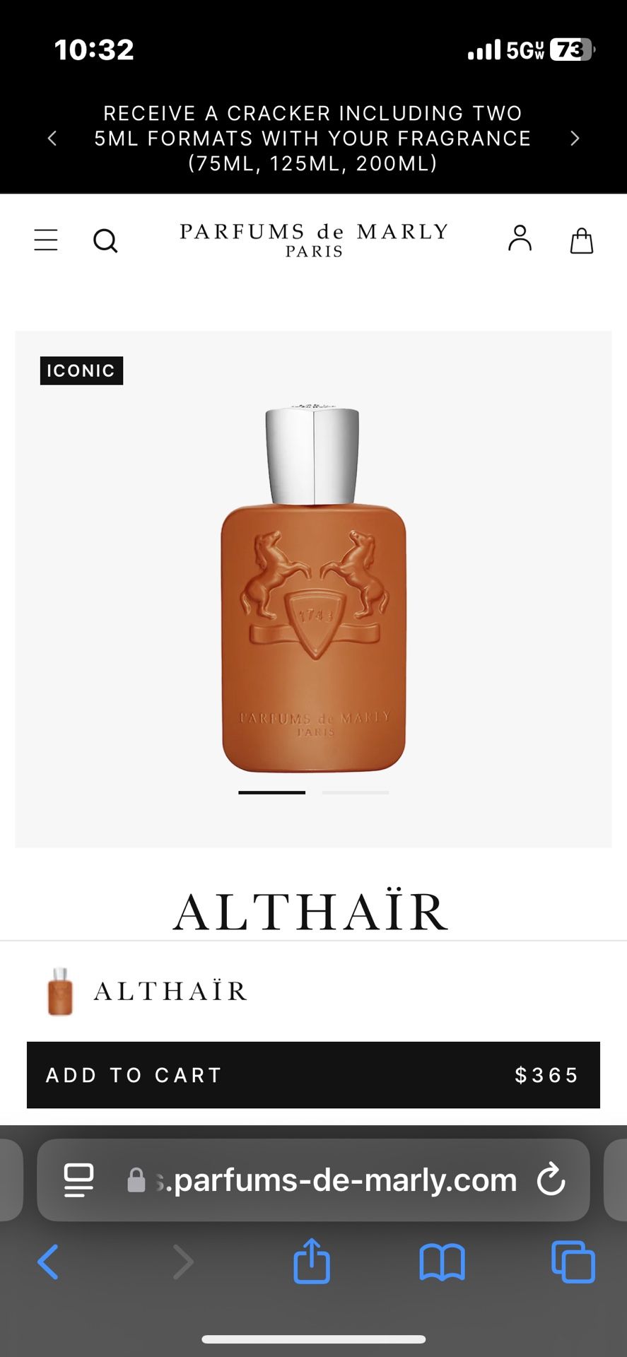 PDM Althaïr cologne 125ml EDP