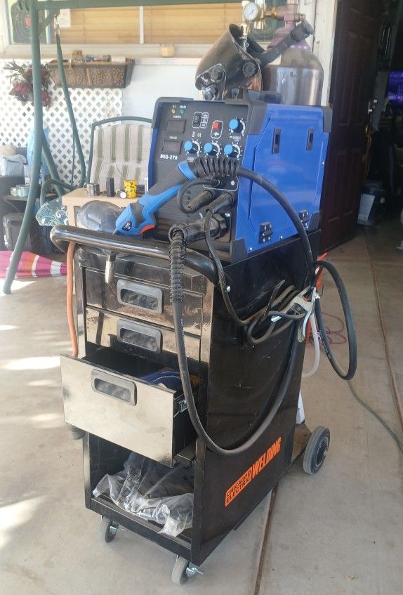 NEW! VEVOR MIG Welder, 3 in 1 Welder Welding Machine, 270 Amp MIG Lift TIG Arc Welder 110V 220V Lift TIG Welder Lift ARC Welder Digital Display Combo