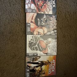 AOT manga vol 1-4