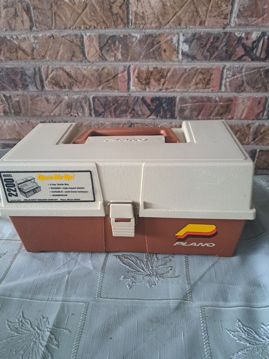 Vintage Plano fishing tackle box 2200 made in the USA