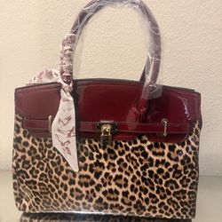 Birkin-style satchel / tote