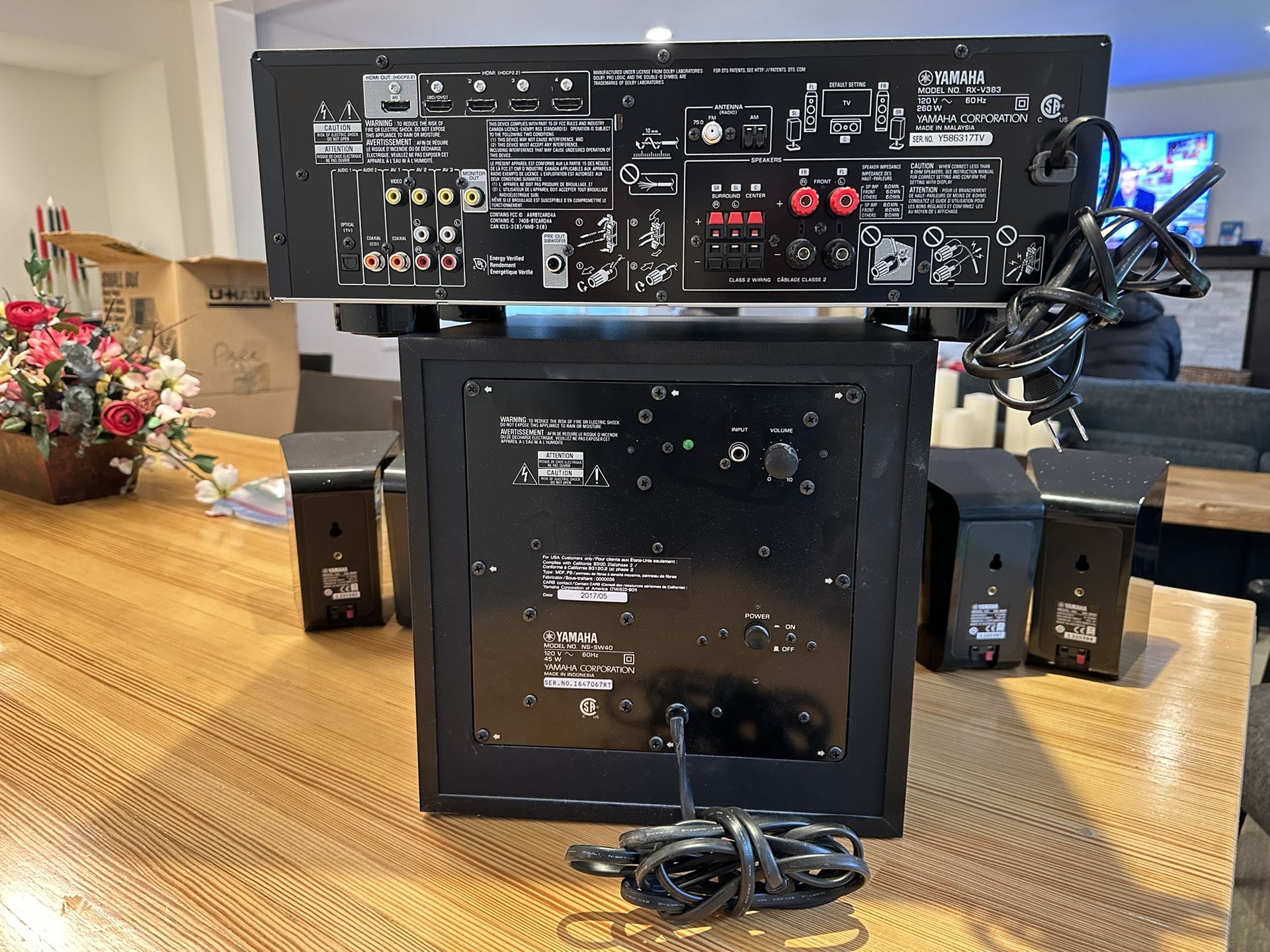 Yamaha Surround Sound Speakers And Reciever for Sale in Bellevue, WA OfferUp