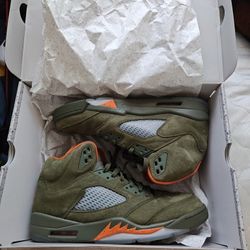 Jordan 5 Olive Green