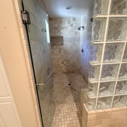 Frameless Glass Shower Door With Hardware