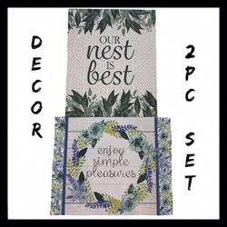 NIB 2Pc Wall Art Decor Set