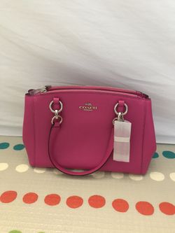 Coach Bag-(bright fuchsia)