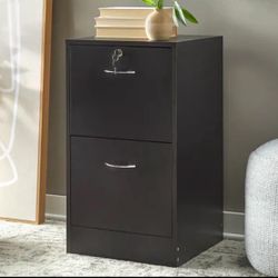 New 2 Drawer Black Filling Cabinet