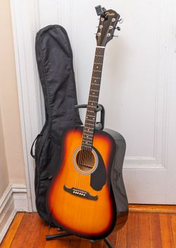 MNT Fender FA125 Spruce Top Acoustic Guitar & Gigbag*Tuner