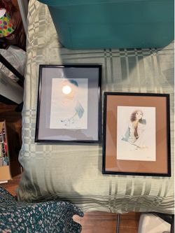 2 Vintage Christine Rosamund Prints - Framed