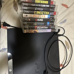 PS3 With Games (No Controller)
