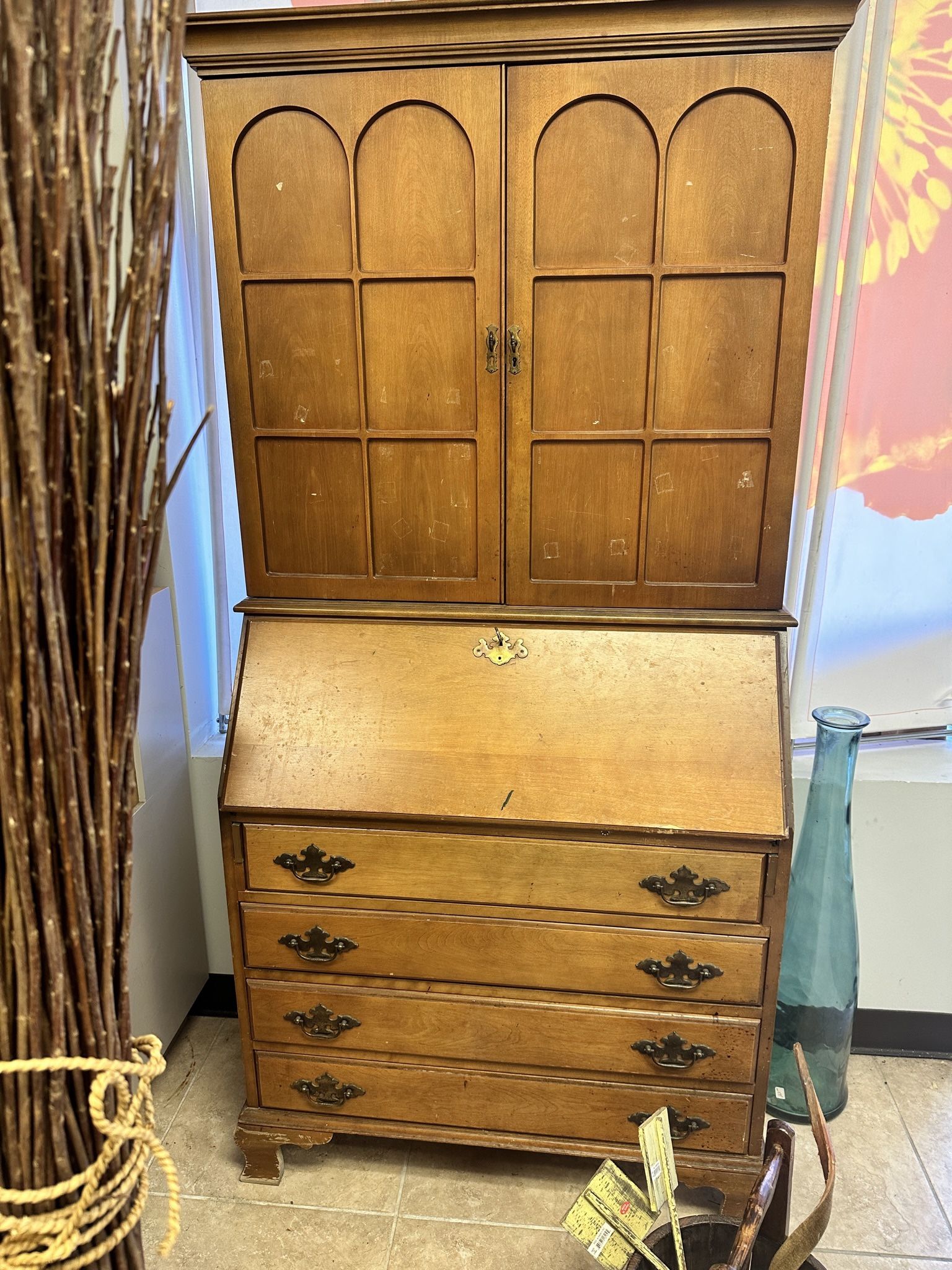 1960s Vintage Mid-Century Modern Secretary