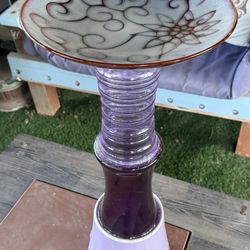 Unique Bird Bath/plant Holder