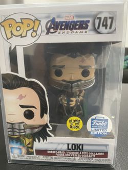 Funko Pop! Shop Exclusive Loki Arrested Tesseract Glow in the Dark W