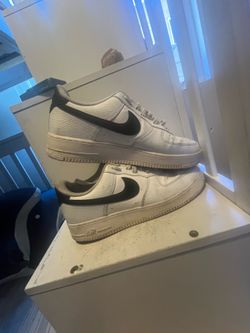Nike Air Force 1 Low '07 "White Black Pebbled Leather