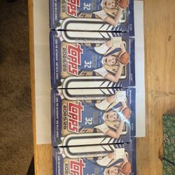 Topps 2025/26 NBA Basketball 4-Pack Hangers Factory Sealed From 21-Hanger Box Lot