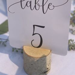 Table Number Holders -$30 
