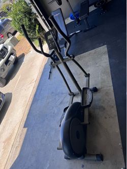 Elliptical works  well.
