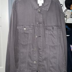 H&M Distressed Denim Jacket 