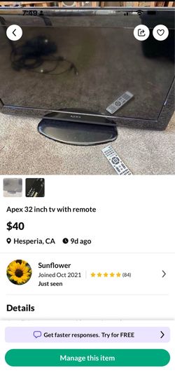 Apex tv 32 inch
