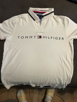 White Tommy Hilfiger Polo Medium