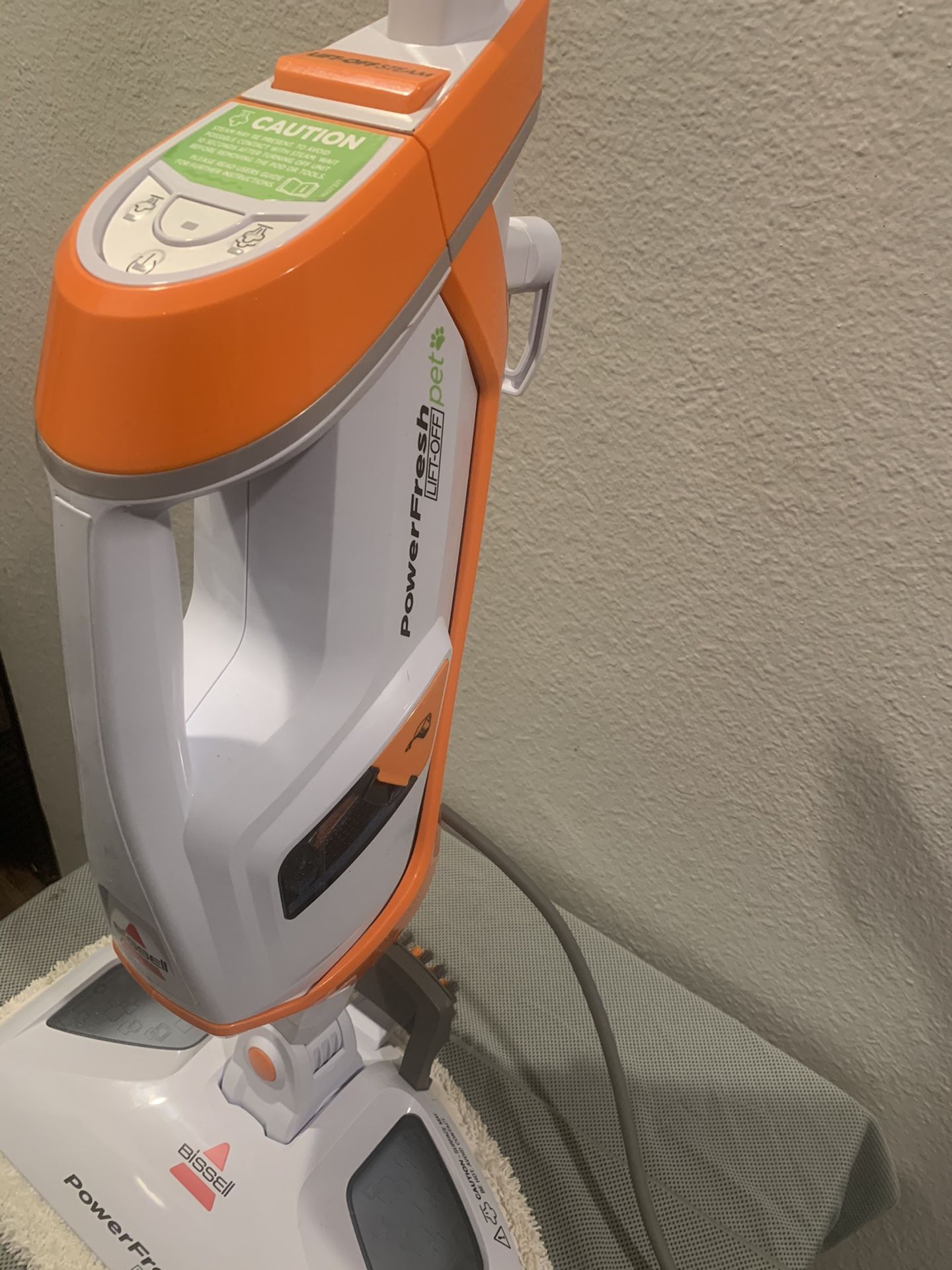 Bissell PowerFresh LiftOff Pet Steam Mop, Steamer, Tile, Bathroom