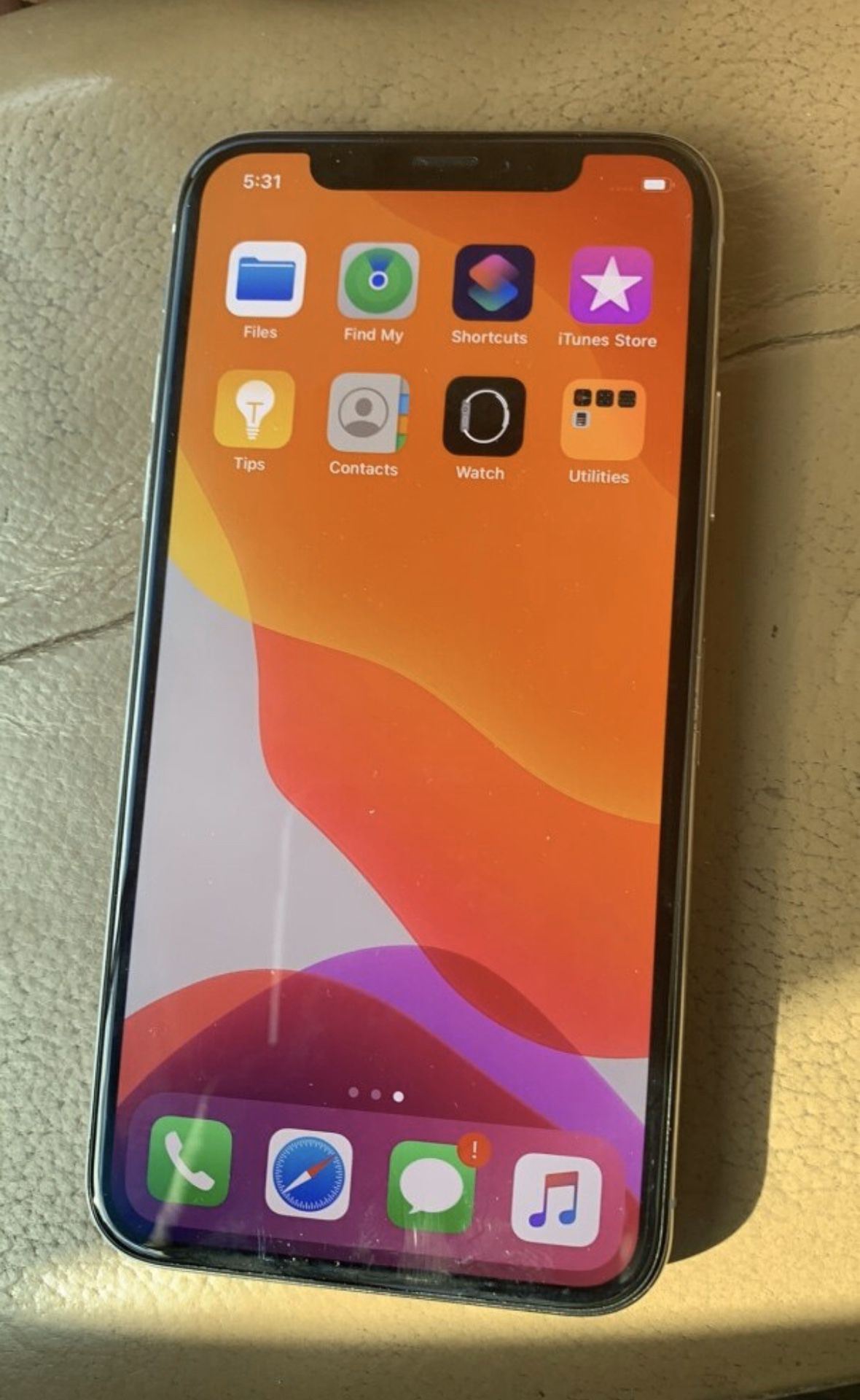 Silver 64 Gig iPhone X (AT&T)