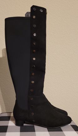 J. Renee Studded High Suede Boots