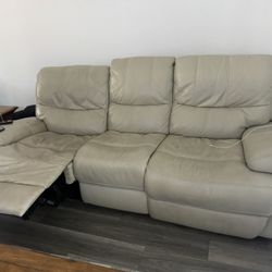 Leather Recliner Sofa Set