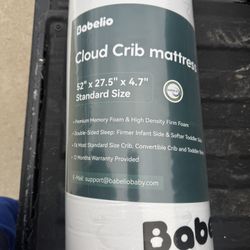 Babelio Cloud Crib mattress.  52" x 27.5" x 4.7" 