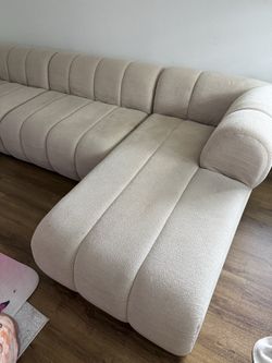 Nimbus 118" Sectional Sofa L-Shape (Homary $2,100) - Moving Sale
