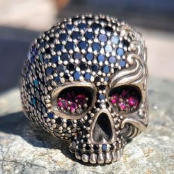  Waves Skull Ring