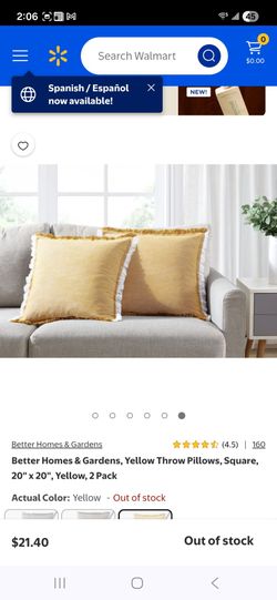 Like NEW Better Home & Garden 4pk COTTON pillows