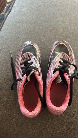Nike Kids Soccer Cleats Pink and Black