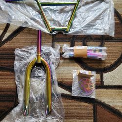 NEW Bicycle Bmx Parts Bundle oil Slick