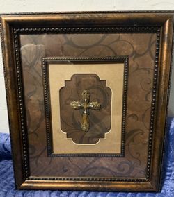 Framed decorative cross